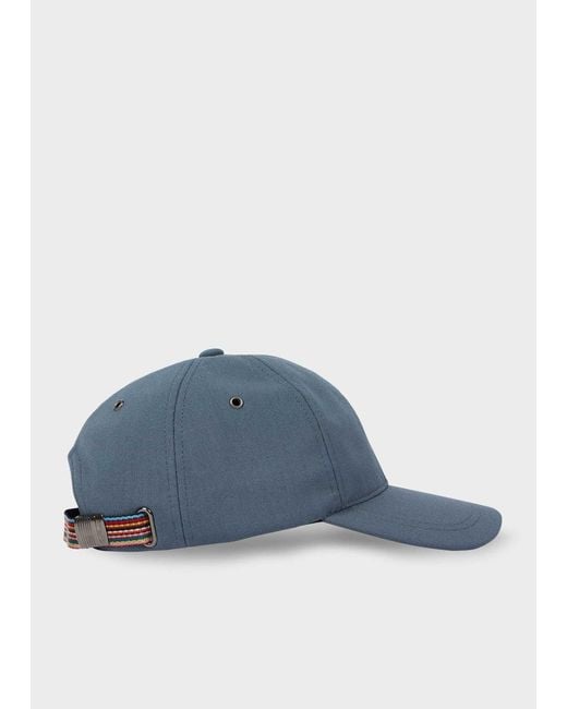 Paul Smith Blue Striped-Strap Baseball Cap for men
