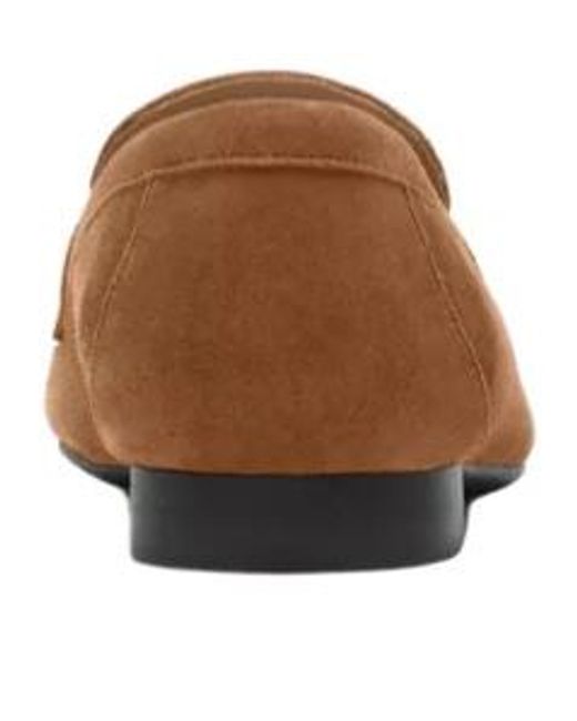COACH Brown Penny-Strap Loafers