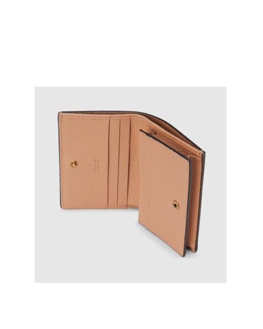 Gucci Natural Logo-Plaque Leather Wallet