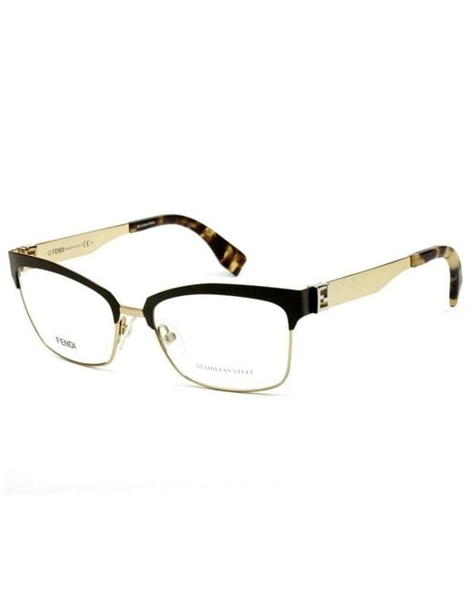 Fendi Multicolor Logo Detail Flat Lens