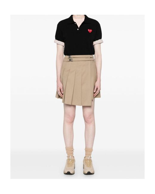 Comme des Garçons Black Short-Sleeved Polo Shirt for men