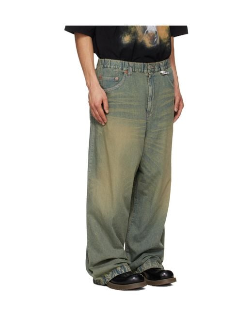 Maison Mihara Yasuhiro Multicolor Drawstring Wide Jeans for men