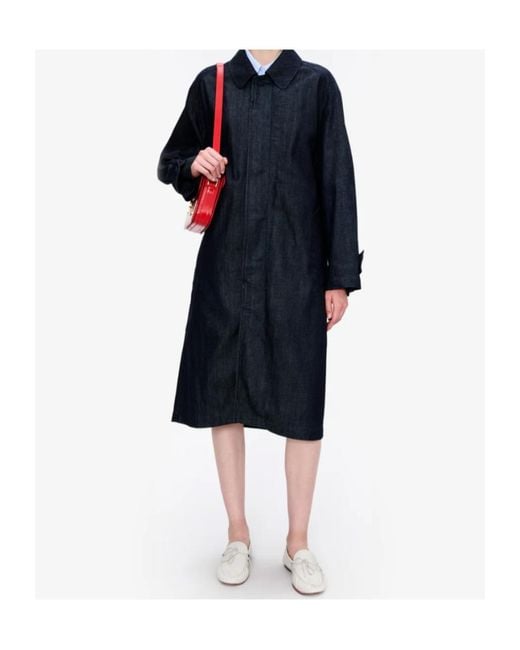 A.P.C. Blue Collared Denim Coat