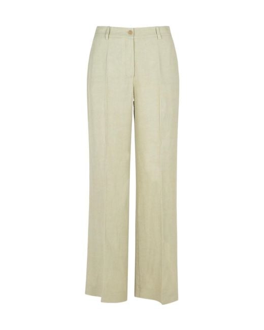 P.A.R.O.S.H. Natural Logo Straight Trousers