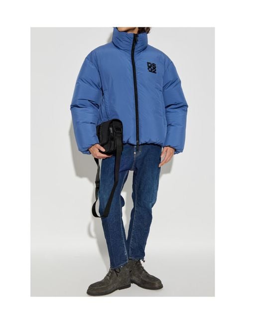 DSquared² Blue Aviator Wash Loose Distressed Jeans for men