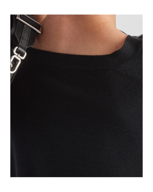 Prada Black Long-Sleeved V-Neck Jumper for men