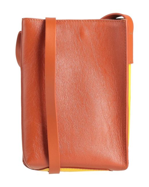Marni Yellow Two Tone Cross-Body Bags
