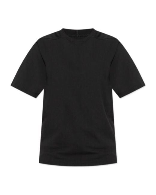 Rick Owens Black Short Sleeve Crewneck T-Shirt