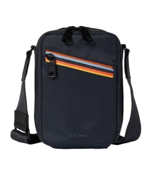 Paul Smith Blue Zipper Crossbody Bag for men