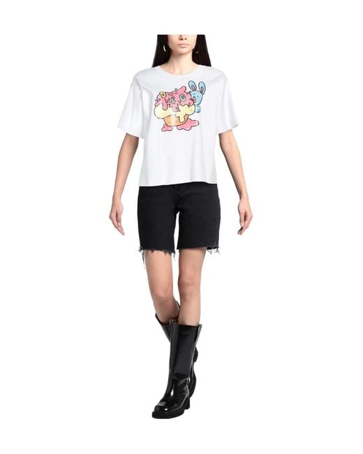 Dolce & Gabbana White Printed Short-Sleeve T-Shirt