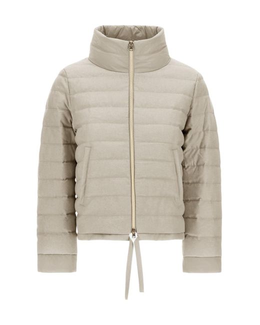 Herno Multicolor High Collar Padded Jacket
