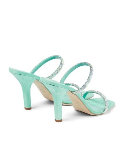 Paris Texas Green Holly Linda Embellished Sandals