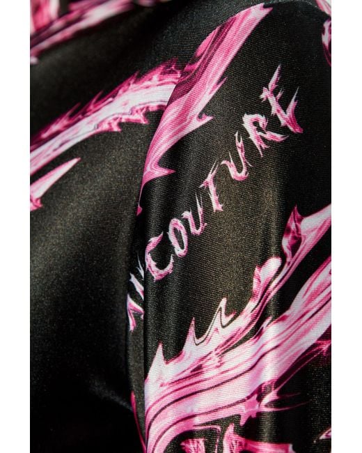 Versace Jeans Red Chromo Couture-Print Jumpsuit