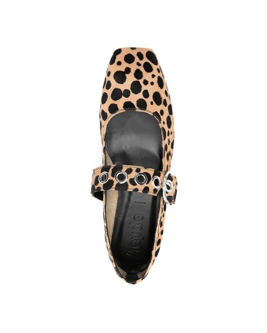 Aeyde Multicolor Square-Toed Ballet Flats
