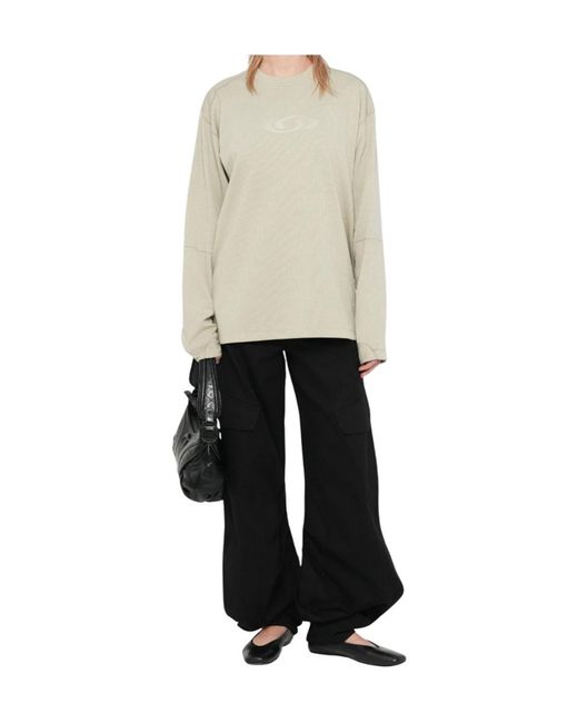 MM6 MAISON MARGIELA X SALOMON White Logo-Print Long-Sleeve Sweater