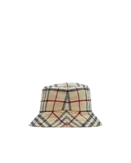 Burberry Multicolor Checked Bucket Hat for men
