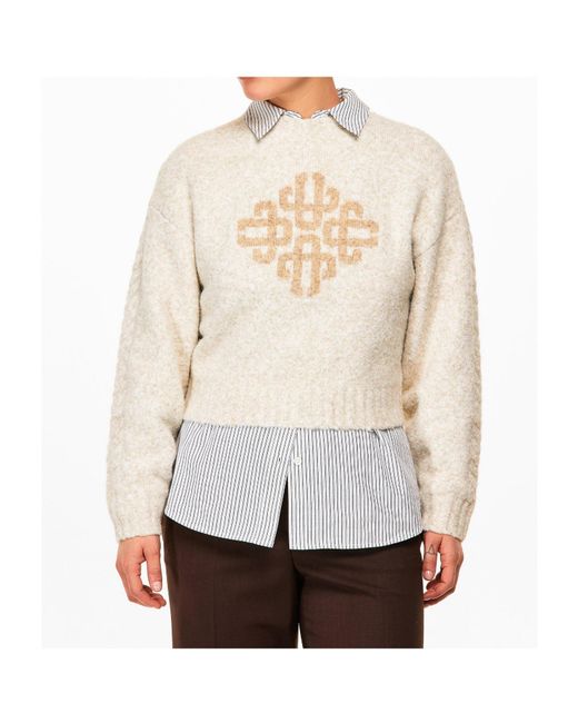 Missoni White Crewneck Knit Sweater