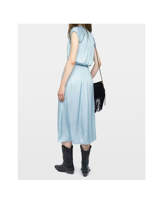 Zadig & Voltaire Blue Randall Midi Dress