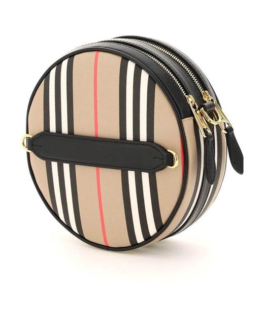Burberry White Louise Icon Stripe Crossbody Bag