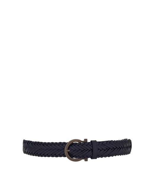 Ferragamo Blue Sized Gancini Belt for men