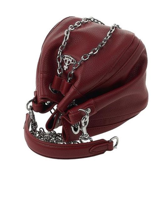 Vivienne Westwood Red Chain Shoulder Bag for men