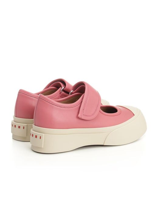 Marni Pink Mary Jane Sneakers