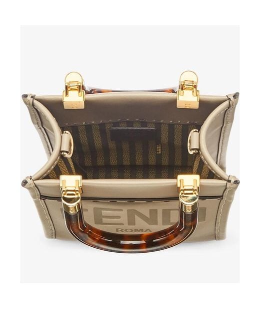 Fendi Natural Dove- Leather Mini-Bag