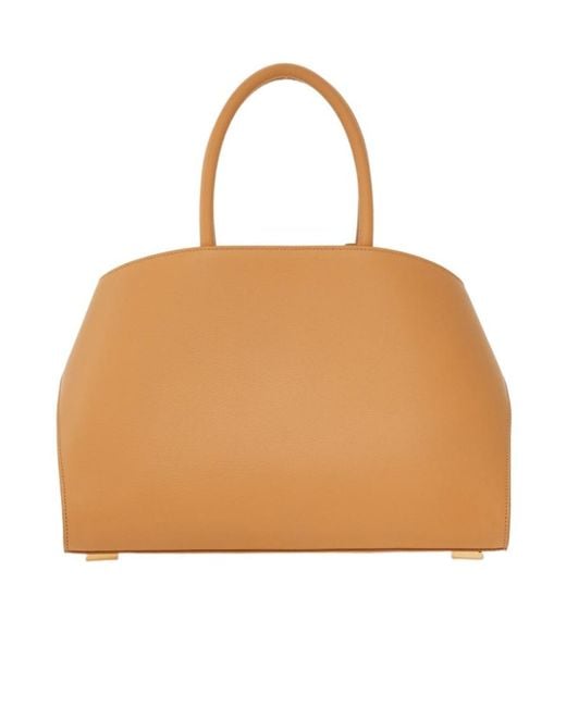 Ferragamo Natural Ferragamo Hug Logo Printed Tote Bag