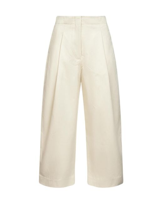 Studio Nicholson White Belt Loop Casual Pants