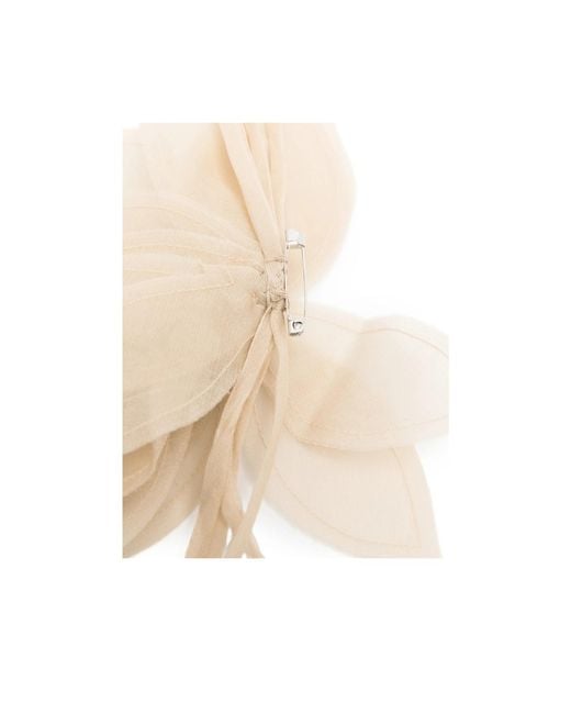 Antonelli White Floral Pattern Brooch