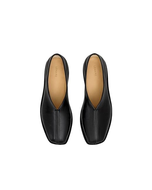 Lemaire Blue Square-Toe Slip-On Loafers for men