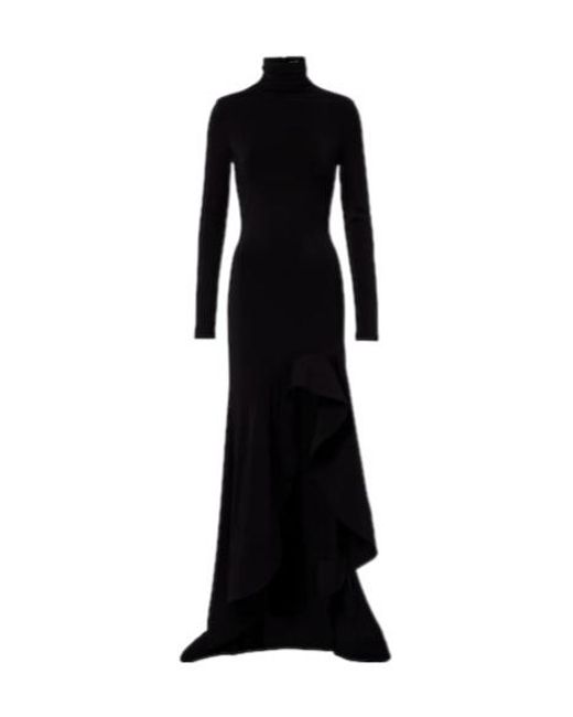Stella McCartney Black Crêpe Jersey Gown