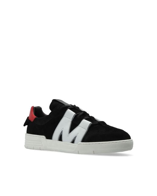 Moschino Black Round-Toe Sneakers for men