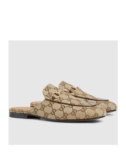 Gucci White Princetown Slippers