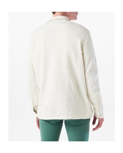 Polo Ralph Lauren White Long Sleeve Logo Polo Shirt for men
