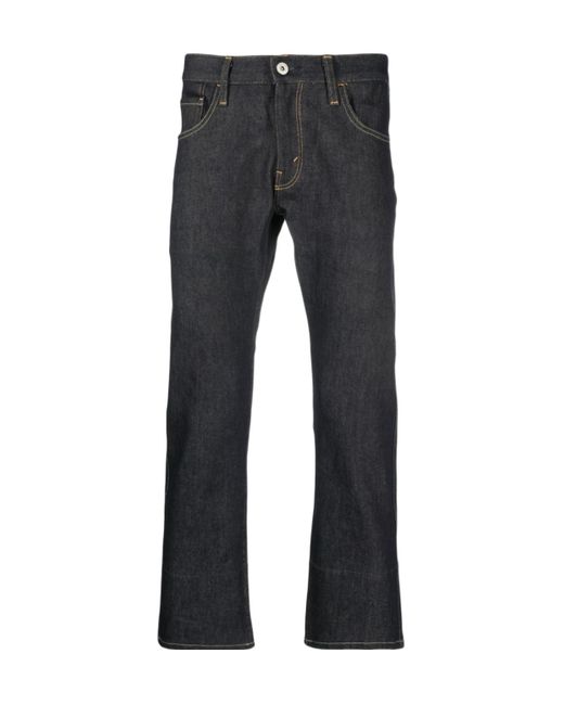 Junya Watanabe Gray Graphic Print Denim Trousers for men