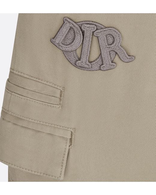 Dior White Belt Ring Shorts for men