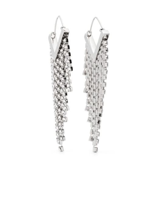 Isabel Marant White Melting Earrings