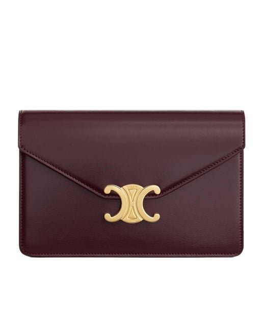Céline Purple Wallet On Chain Margo