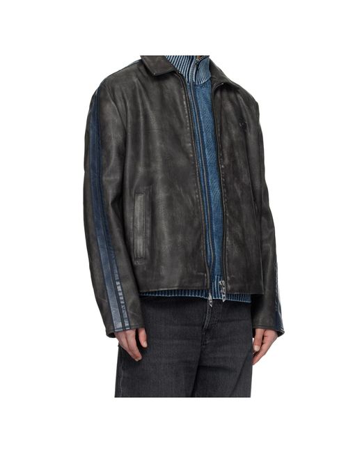 DIESEL Gray J-Hole Zipped Jacket for men