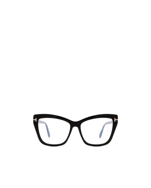 Tom Ford White Eyewear Cat-Eye Glasses