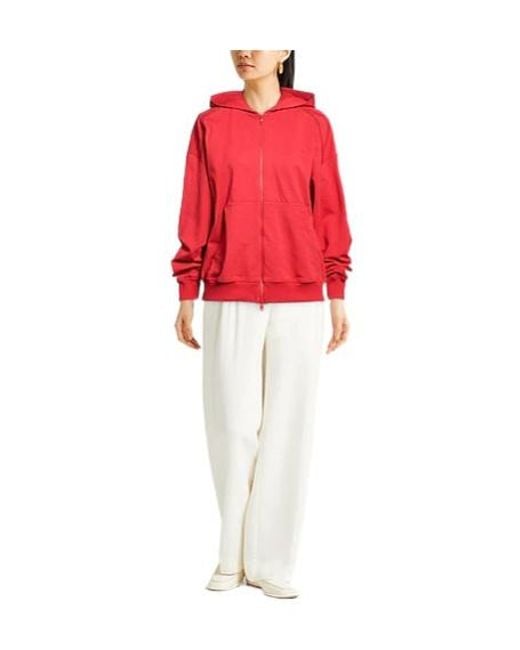 Brunello Cucinelli Red Hooded Track Jackets