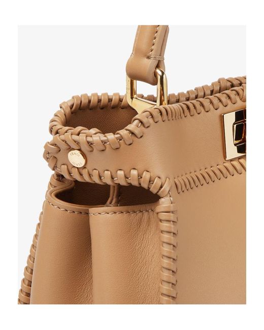 Fendi Natural Pekaboo Mini Handbag