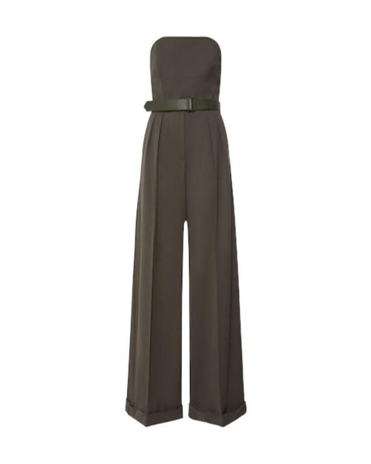 Max Mara Multicolor Agguati Gabardine Jumpsuit
