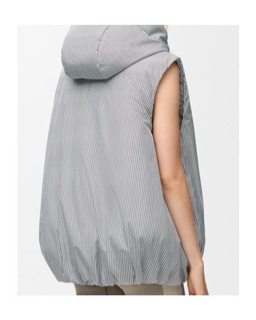 Loewe Gray Puffer Vest for men