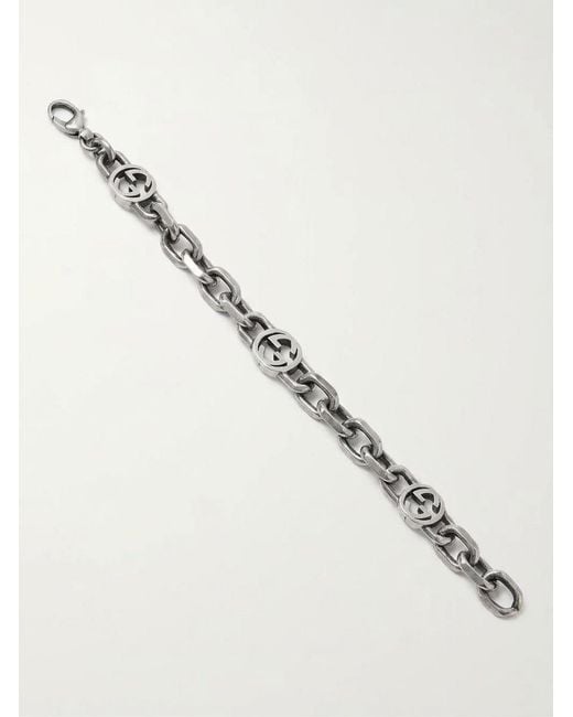 Gucci Natural Interlocking Chain Bracelet for men