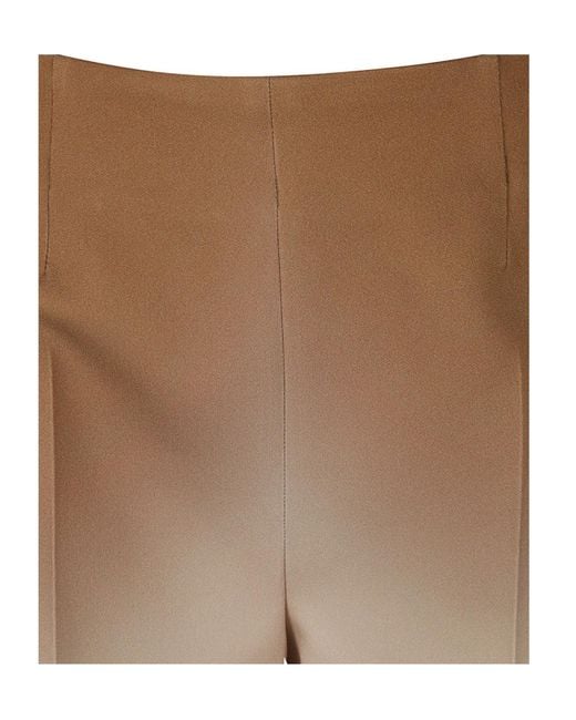 Ermanno Scervino Brown High-Waist Gradient-Effect Shorts