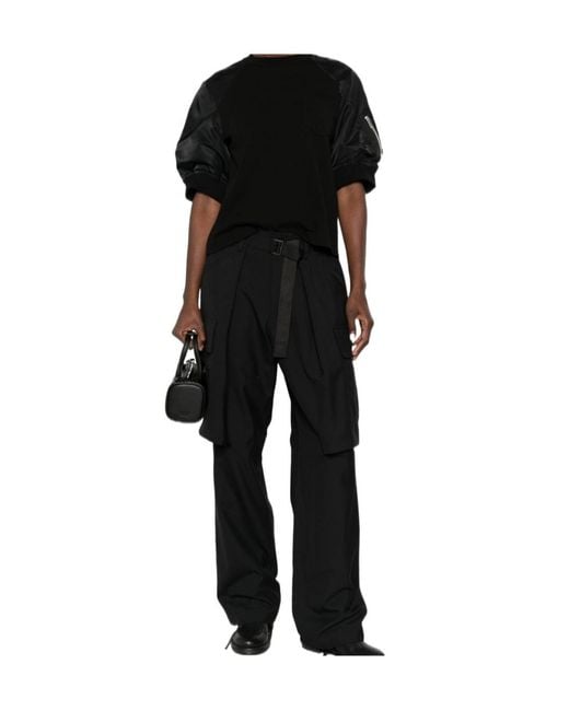Sacai Black Belted Cargo Pants