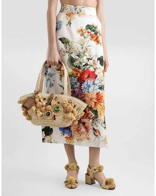Dolce & Gabbana Metallic Embellished Basket Bag