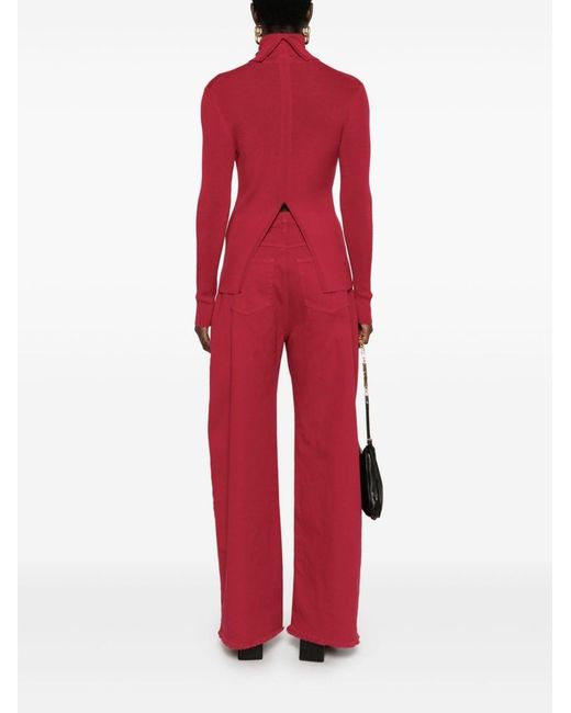 P.A.R.O.S.H. Red P.A.R.O..H. Turtleneck Knit Sweater